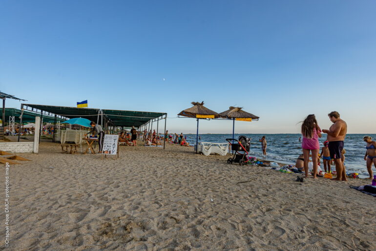 Городской пляж Бердянска