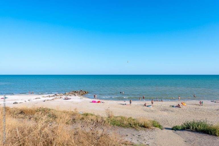 Панорамный вид Азовского моря в Степановке Первой